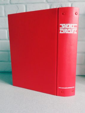 Short Circuit Magazine Binders bright red